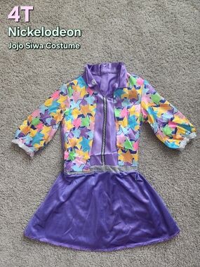 Nickelodeon JoJo Siwa Purple Star Dress Halloween Costume - 4T